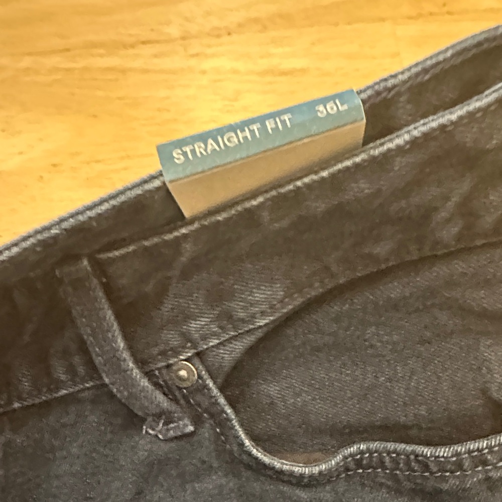 NWT FATFACE 36L Men's Dark Navy Blue Straight-Leg Jeans - Picture 3 of 10